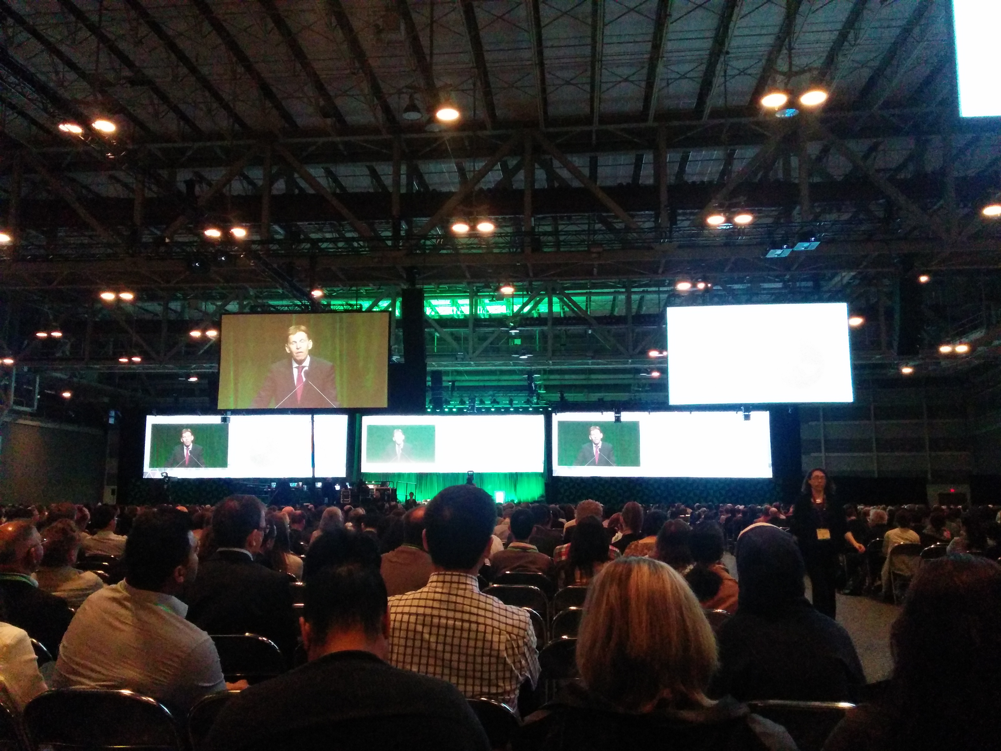 The plenary hall at AACR