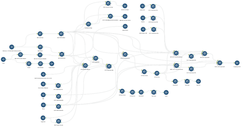 GATK4 Whole Genome Pipeline on Seven Bridges